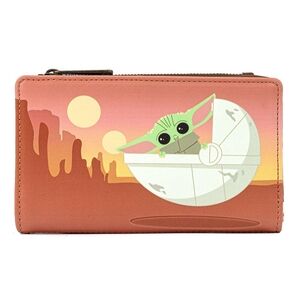 Loungefly Star Wars Baby Yoda Wait For Me Faux Leather Wallet